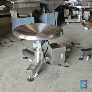 Macchina per la selezione dei materiali con piattaforma girevole in acciaio inossidabile 304, macchina per <span class=keywords><strong>l</strong></span>'imballaggio, abbinabile a trasportatore a disco - Product Image 5