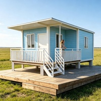 Casa Contenedor Prefabricada de 20 pies, Panel Sándwich con Grosor de Pared Personalizado, Oficina Modular, Dormitorio, Casa de Huéspedes, Cabaña Pequeña