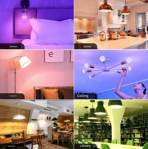 <span class=keywords><strong>Bombillas</strong></span> <span class=keywords><strong>LED</strong></span> Inteligentes RGB WiFi A19 E26 de Alto CRI Regulables Compatibles con <span class=keywords><strong>Alexa</strong></span> y Asistente de Google Control Remoto para PC de Aluminio CA 2700K-6000K - Product Image 2