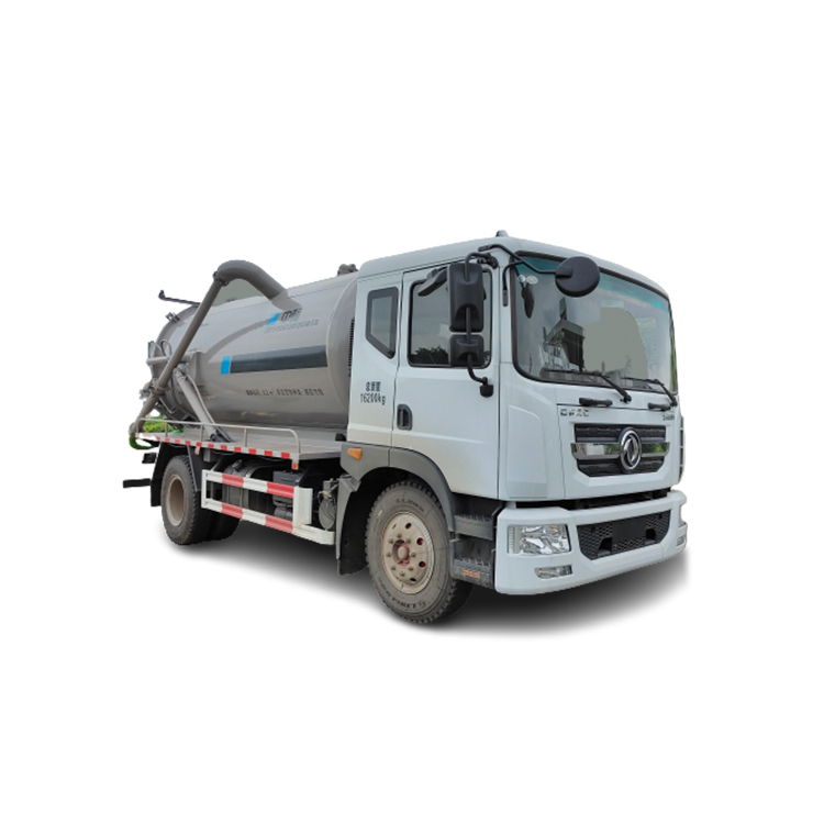 Infore zoomlion 4x2 LHD 7430x2480x3340mm 10200l tanker effective volume dfac 16 ton economical vacuum sewage suction truck