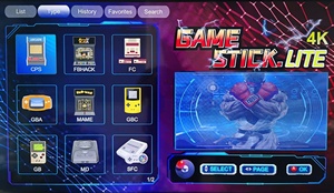 M8 konsol Gaming portabel 4K Retro, kontroler nirkabel ganda 64GB bawaan 15000 + <span class=keywords><strong>game</strong></span> dapat diperluas penyimpanan TV mendukung anak-anak - Product Image 5