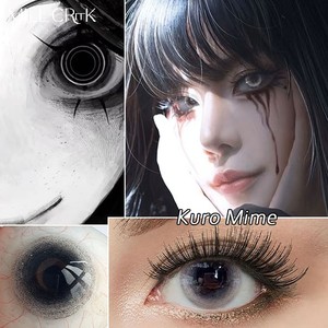 Lentes de Contacto de Color HEMA Suaves y Extravagantes al por Mayor, Lentes de Contacto Negras para Halloween y Cosplay - Product Image 3