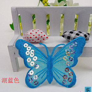 Dentelle brodée à motif papillon avec paillettes et patchs en dentelle, disponible à l'<span class=keywords><strong>achat</strong></span> en gros - Product Image 6