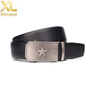 LQbelt New Automatic Buckle <b>Belt</b> Five-pointed Star Design Leather <b>Belts</b> for Male Waistband Men <b>Ratchet</b> <b>Belt</b> Custom LOGO Factory - Product Image 6