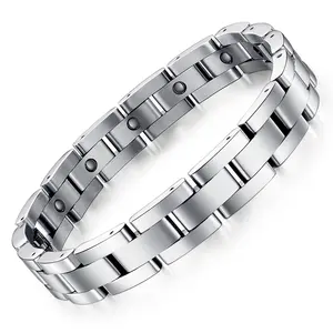 Bracelet à breloques personnalisé en acier inoxydable unisexe, personnalité Durable, spécial, demi-Bracelet, Bracelet de montre