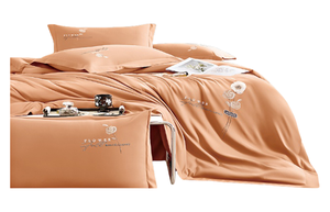 Ensemble <span class=keywords><strong>de</strong></span> literie 4 pièces en polyester Super King ou King Size 400TC Draps et oreillers brodés pour la maison ou l'hôtel - Product Image 2