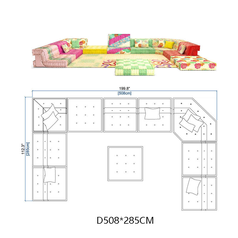 Model D: 508 * 285 CM  Good morning