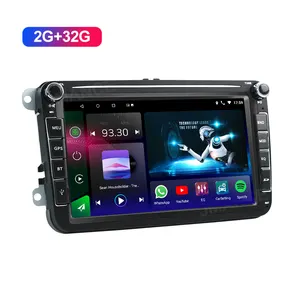 Jmance 8 인치 폭스 바겐 2 딘 GPS 네비게이션 안드로이드 자동 카플레이 자동차 DVD 플레이어 자동차 전자 제품