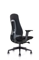 Chaise de bureau ergonomique moderne à dossier haut BIFMA avec accoudoirs 3D, siège inclinable à 4 verrous, glissière robuste pour bureaux à domicile et de direction