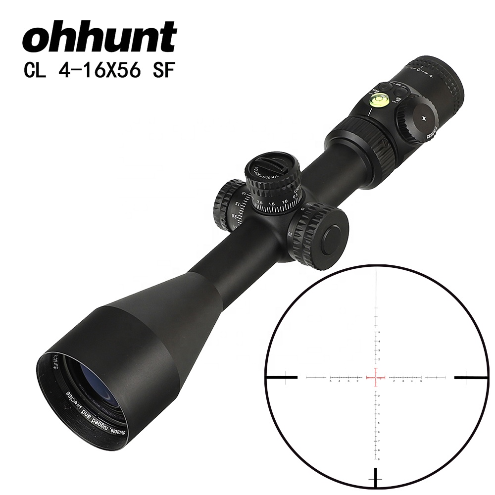 Ohhunt CL 4-16x56 SF охотничий оптический прицел красный зеленый с подсветкой стекла вытравленная Сетка прицел боковой Параллакс тактический прицел