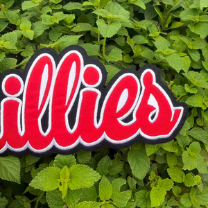 Parche Bordado con Letras Estilo Equipo de Béisbol de Filadelfia, Logotipo Grande Termoadhesivo para Chaqueta, Sudadera, Bolso, Ropa, Decoración para Fanáticos - Product Image 2