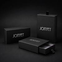 Boîte à tiroir coulissant en papier noir mat de haute qualité sur mesure avec logo personnalisé pour l'emballage des soins de la peau, service d'usine tout-en-un