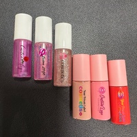 Lot de mini tubes de rouge à lèvres liquide et gloss DIY, couleurs blanc, noir, rose, haute pigmentation, longue tenue, hydratant, pour la vente en gros