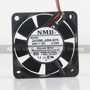 Original Nmb 5V 12V 48V DC24V 0.25A <span class=keywords><strong>AC</strong></span> EC 6025 60x60x25mm 6cm fanuc báo động không khí lớn khối lượng ba dây 2410ml-05w-b79 Quạt làm mát - Product Image 4