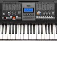 HUASHENG Performance Electric Keyboard Piano 61 Keys Touch Teaching Function 8 Percussions 30 Demo Songs USB MIDI Port 128 Tones