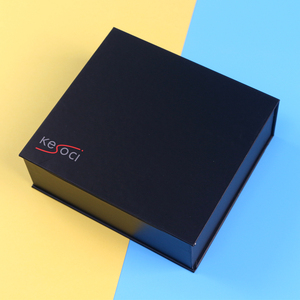 Sang trọng chất lượng cao in ấn logo EVA bọt lót gỗ đen highend quà tặng bao bì thương hiệu hộp đồng hồ - Product Image 4