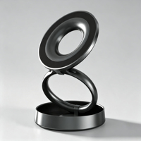 Support mobile réglable en alliage multi-pliant à rotation 360° avec logo personnalisé, ventouse en silicone et support magnétique stable pour bureau