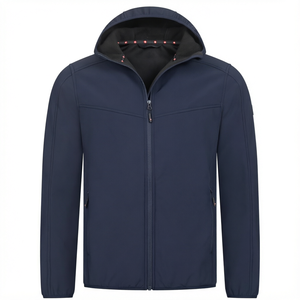 <b>Men's</b> Hooded Soft Shell <b>Jacket</b> Lightweight Breathable Waterproof Windproof Winter <b>Jackets</b> Custom Logo Windbreaker <b>Men</b> <b>jacket</b> - Product Image 1