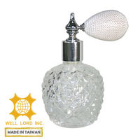 Atomiseur de parfum en verre plat personnalisé avec pulvérisateur à pompe