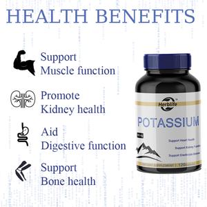 Cápsulas de Citrato de Potasio 120 OEM/ODM para Apoyar la Función Muscular, el Equilibrio de Electrolitos y la Salud Cardíaca - Product Image 3