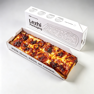 Caja de Cartón para <span class=keywords><strong>Pizza</strong></span> Económica con Impresión Personalizada, Caja de Cartón para <span class=keywords><strong>Pizza</strong></span> para Llevar, Caja de Papel Reciclable para Alimentos - Product Image 6