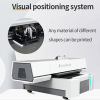 Impresora UV Plana 6090 con Cabezal de Impresión I3200 para Impresión en Tarjetas, Materiales Flexibles y Huevos, Tinta UV, Tamaño de Impresión 60x90cm