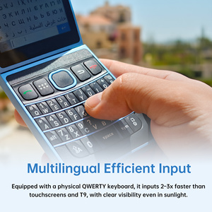โทรศัพท์ฝาพับ 4G LTE รองรับซิมคู่ ปลดล็อคแล้ว พร้อมคีย์บอร์ด QWERTY ระบบปฏิบัติการ Cloud OS เหมาะสำหรับเด็<span class=keywords><strong>ก</strong></span>และผู้สูงอายุ โทรศัพท์ดิจิทัลเพื่อสุขภาพ โทรและส่งข้อความได้ - Product Image 4