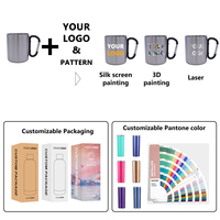 Mug de camping en acier inoxydable ZP avec logo personnalisé, 7 oz et 10 oz, pour la randonnée et le camping, avec poignée mousqueton