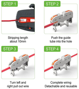 Hersteller UK Universal Compact Connectors 211/211B 32A/400V DIN-Schienen klemmen blöcke Set Kupfer Nylon Material Vorschub typ - Product Image 5