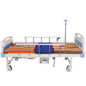 Lit médical manuel Hongtong en acier inoxydable multifonctionnel pour usage médical à domicile - Product Image 5