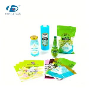 Good Quality Wholesale Customized Logo PET PVC Heat Shrink Film Label Drinks Personal Care Bottle Packaging Label Film