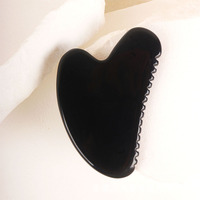 Vente en gros de pierres noires Bian pour massage du cou, Gua Sha, massage facial, grattage du visage et du corps, thérapie anti-âge, beauté, Guangdong LRYS