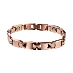 Pulsera Unisex Clásica de Tungsteno con Eslabones, Terapia Magnética, Energía Cuántica, Bio Nano Energía Escalar, Iones Negativos, Plateada/Dorada - Product Image 2