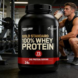 Protéine de lactosérum isolée pour la récupération après l'entraînement OEM/ODM, formule ultime de musculation, 24 g de protéine de lactosérum de qualité supérieure - Product Image 1