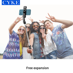 Trépied à selfie CYKE avec double éclairage de remplissage, monopode portable extensible pour téléphone, bâton à selfie <span class=keywords><strong>Bluetooth</strong></span> pour <span class=keywords><strong>iPhone</strong></span> L13d - Product Image 4