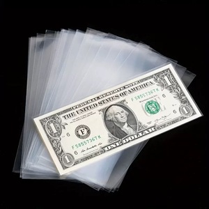 ซองใส่เหรียญและธนบัตรพลาสติก PP ใส คุณภาพสูง จำนวน 100 ชิ้น - Product Image 1