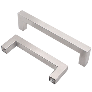 Gagang furnitur laci mewah pegangan baja tahan karat emas hitam Modern kenop gagang lemari tarik kamar tidur baru pegangan untuk dapur - Product Image 1