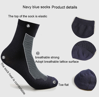 Chaussettes en fibre de bambou pour hommes, respirantes, à compression, longues, décontractées, pour affaires, grandes tailles 38-45