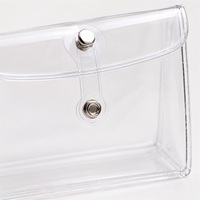Sac de toilette en PVC personnalisé OEM, sac de voyage transparent en PVC imperméable, organiseur de maquillage pour les vacances et les voyages d'affaires