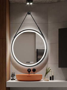 Miroir <span class=keywords><strong>de</strong></span> Maquillage Intelligent <span class=keywords><strong>IP44</strong></span> avec Bande Lumineuse, Design Nordique, Cadre en Alliage d'Aluminium, Éclairage LED, Suspendu pour <span class=keywords><strong>Salle</strong></span> <span class=keywords><strong>de</strong></span> <span class=keywords><strong>Bain</strong></span> et Chambre à Coucher - Product Image 2