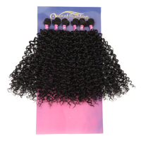 OrientFashion Cheveux Semi Naturelle, Paquetes de Cabello con Mezcla de Fibra, Ondulado, Semi Humano, para Trenzas