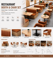 Ensembles de meubles de restaurant modernes en gros XY, tables et chaises en bois pour cafés et restaurants de restauration rapide