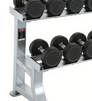 Support de rangement portable et extensible pour 8 paires d'haltères réglables |   Rangement robuste en acier pour charges lourdes, idéal pour les salles de sport et les studios