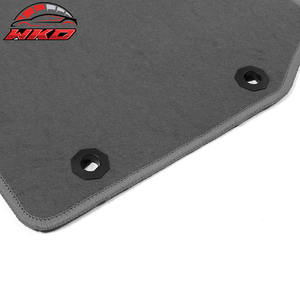 พรมปูพื้นสำหรับฮอนด้า ฟิต 09-13 รถออโต้ไลเนอร์ด้านหน้าด้านหลังกำมะหยี่สีเทาพรม 4 ชิ้น - Product Image 2