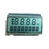 Afficheur à segments LCD Gena HTN-52536 en stock usine, écran numérique personnalisable avec rétroéclairage LED TFT pour la pression