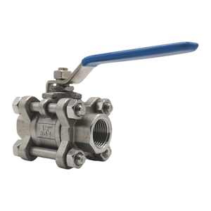 Veeco austenitic API/JIS/DIN ba mảnh nữ ren bóng van thép không gỉ nổi trunnion bóng van OEM V-100 mô hình - Product Image 4