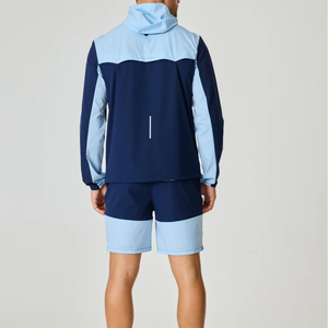 Veste de sport coupe-vent pour homme de haute qualité, deux couleurs, réfléchissante, personnalisable, deux poches, ensemble de <span class=keywords><strong>jogging</strong></span> pour homme pour l'extérieur - Product Image 6