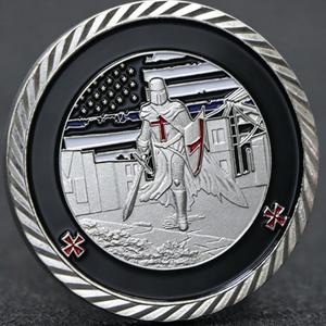 Moneda Conmemorativa Personalizada de Colección de Caballero Guardián, de Aleación de Zinc 3D en Relieve, Tamaño Personalizado, Venta al por Mayor - Product Image 3