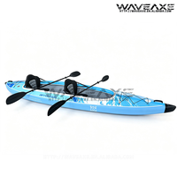 Kayak gonflable breveté WAVEAXE OEM pour 2 personnes, en Drop Stitch haute pression, canoë de pêche, fabrication sur mesure Airvolution