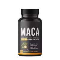 Capsules d'Énergie Sexmax avec Logo OEM pour Hommes et Femmes, Extrait de Racine de Maca Noire, Complément Alimentaire
